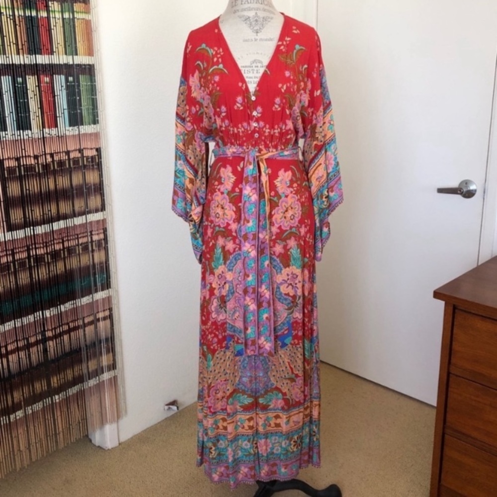 Spell and the Gypsy lotus kimono gown xs